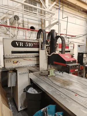 KOMO VR510MACHIISHO 5'X10' CNC ROUTER W/ATC, 12KW SPINDLE, 12-POSITION CHANGER, FANUC 210-I - CNC ROUTERS