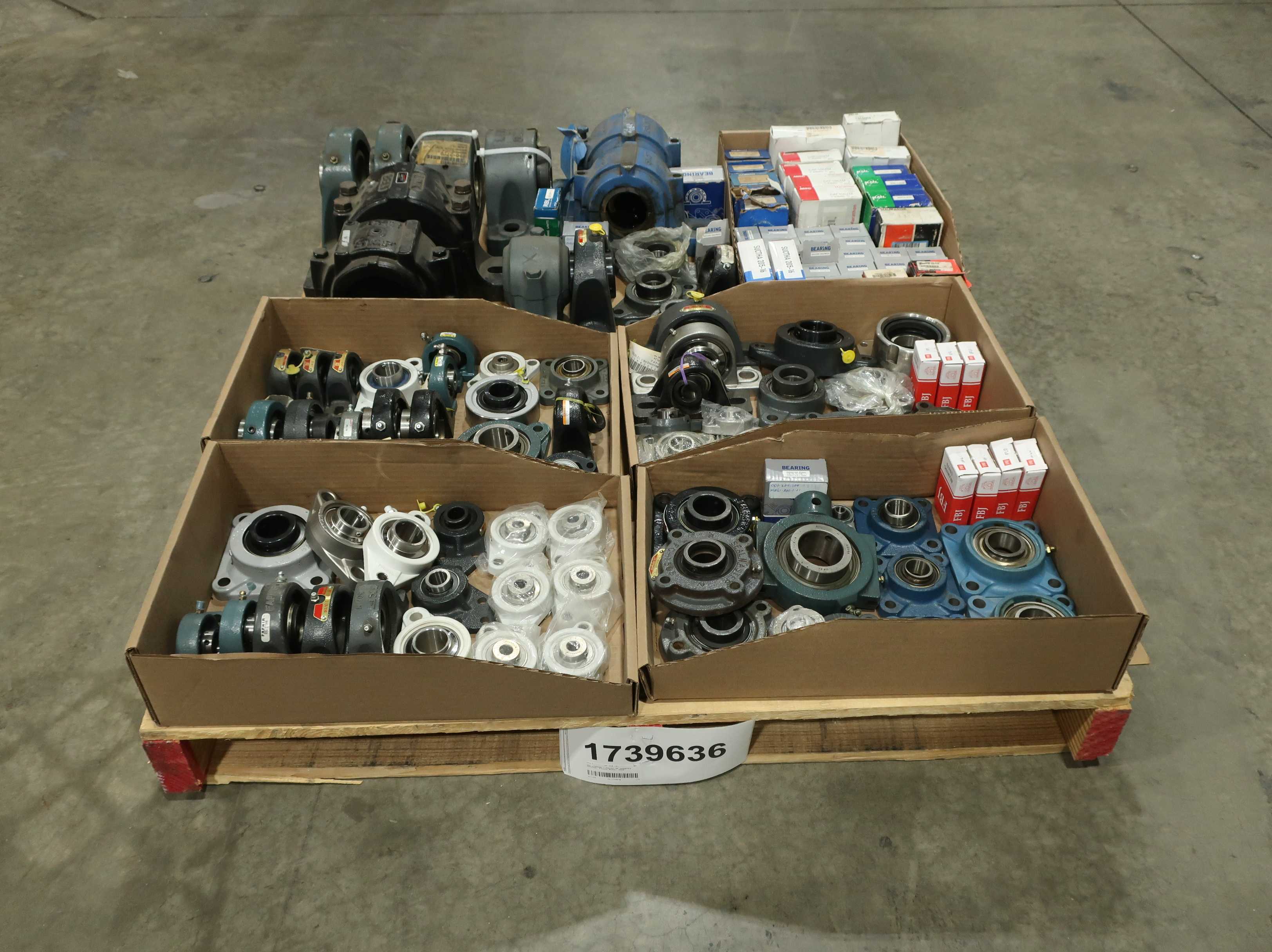 SKU 1739636 - PALLET OF ASSORTED MOUNTED, PILLOW BLOCK, HOUSINGS