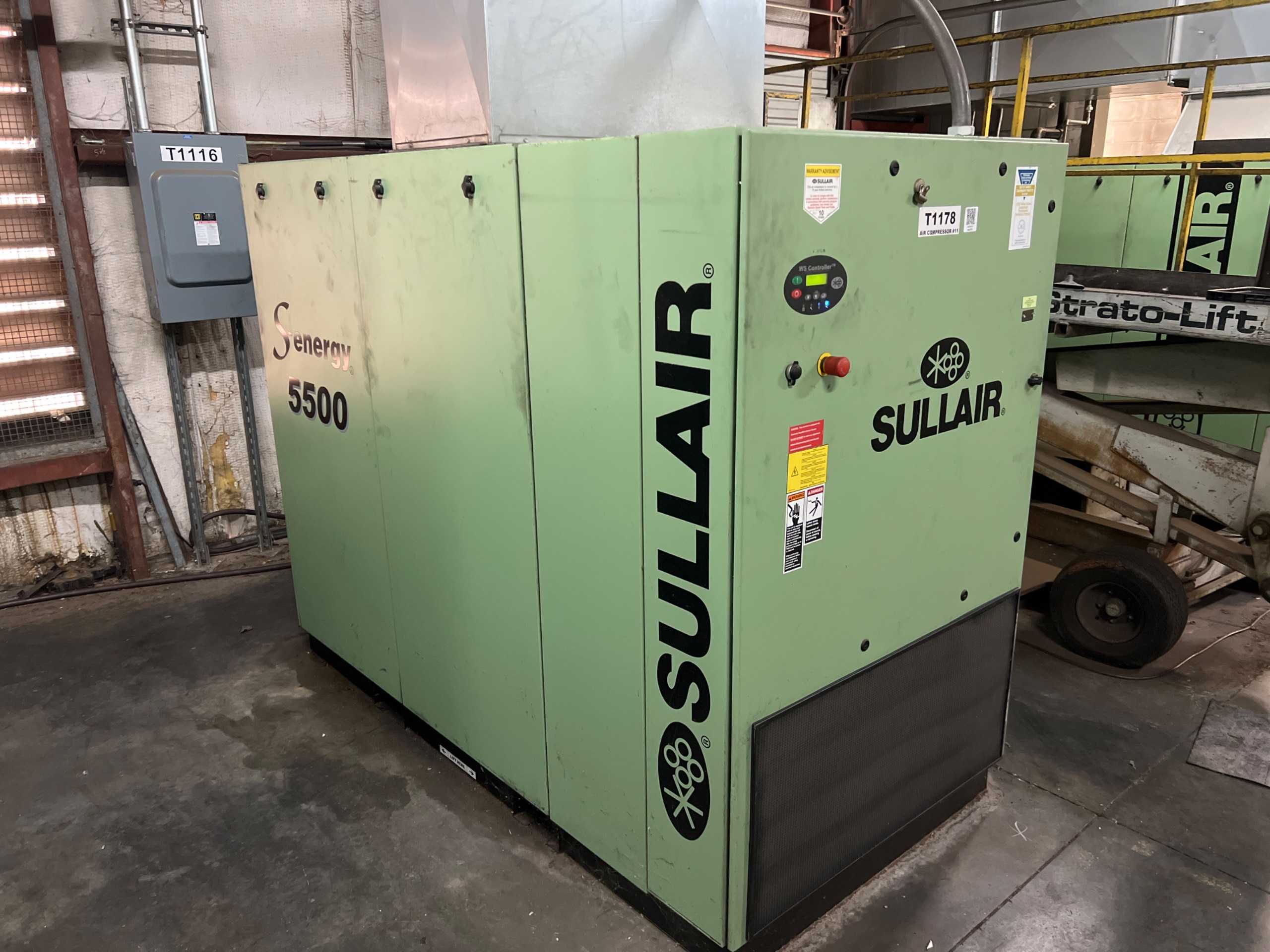 2017 SULLAIR 5509B AC STATIONARY AIR COMPRESSOR - STATIONARY AIR COMPRESSOR