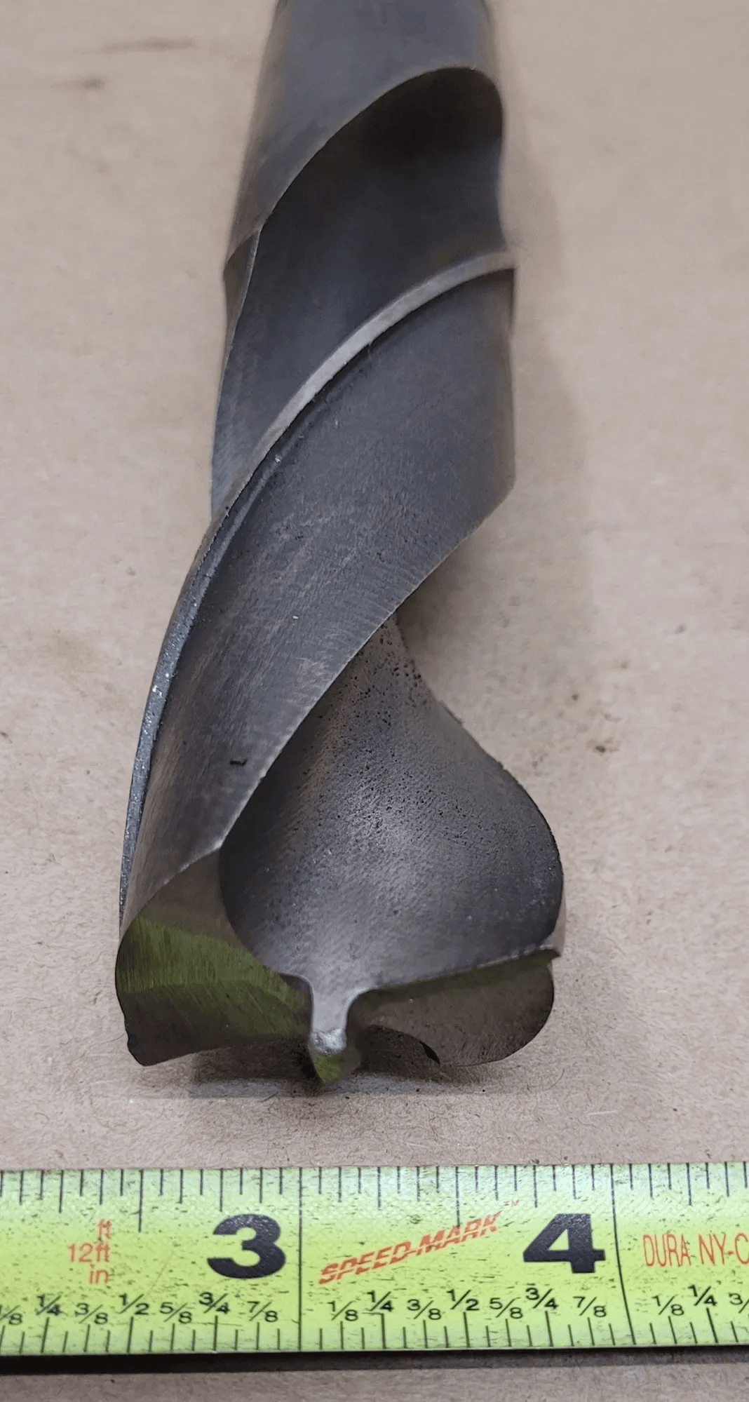 1-1/2" HSS TWIST DRILL, 4MT SHANK, 12.5" OAL, 6.5" FLUTE LENGTH, 2 FLUTES - MACHINE TOOLING