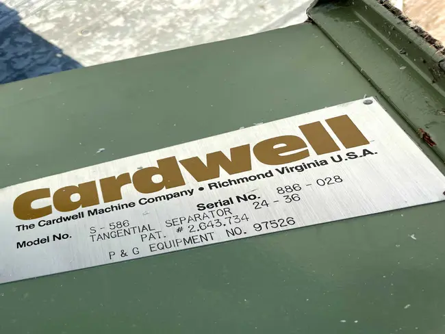 CARDWELL S-586 TANGENTIAL MATERIAL SEPARATOR WITH FAN - undefined