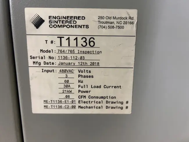2018 ESC 764/765 SPROCKET INSPECTION MACHINE - undefined