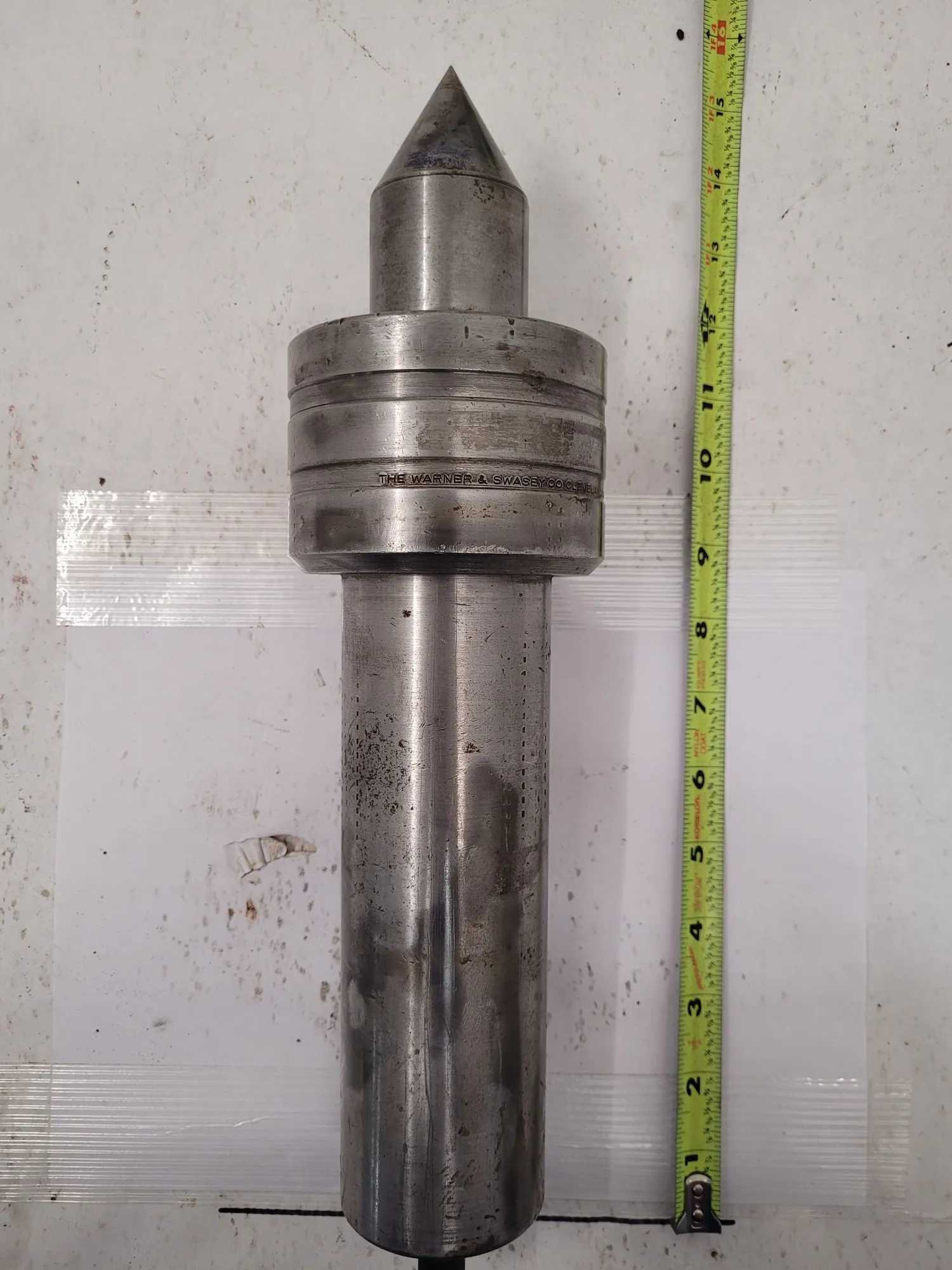 WARNER & SWASEY L-250HD LIVE CENTER M-4153 (2 1/2" STRAIGHT SHANK, 14.5" OVERALL LENGTH) - MACHINE TOOLING