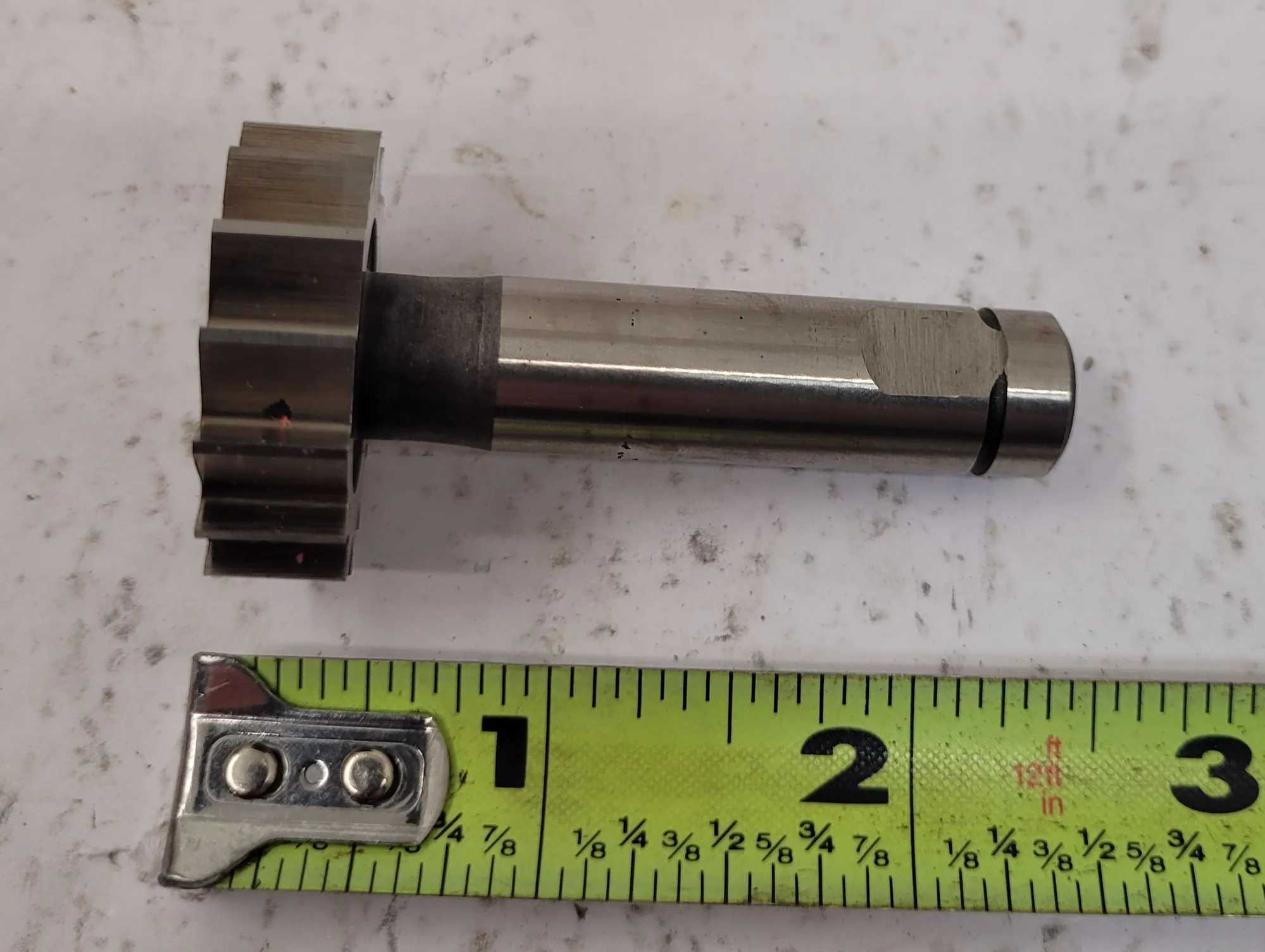KEO #1210 WOODRUFF KEYSEAT CUTTER, HSS, RH CUT, 1-1/4" HEAD DIA X 3/8" HEAD WIDTH - MACHINE TOOLING
