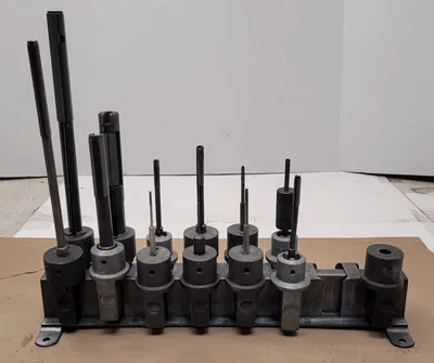 SUNNEN HONING MANDREL SET (SET OF 12) W/ RACK - MACHINE TOOLING