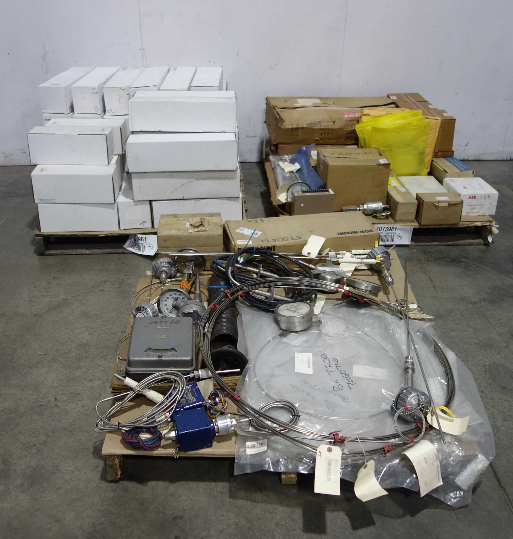 3 PALLETS OF ASSORTED TEMP SENSORS