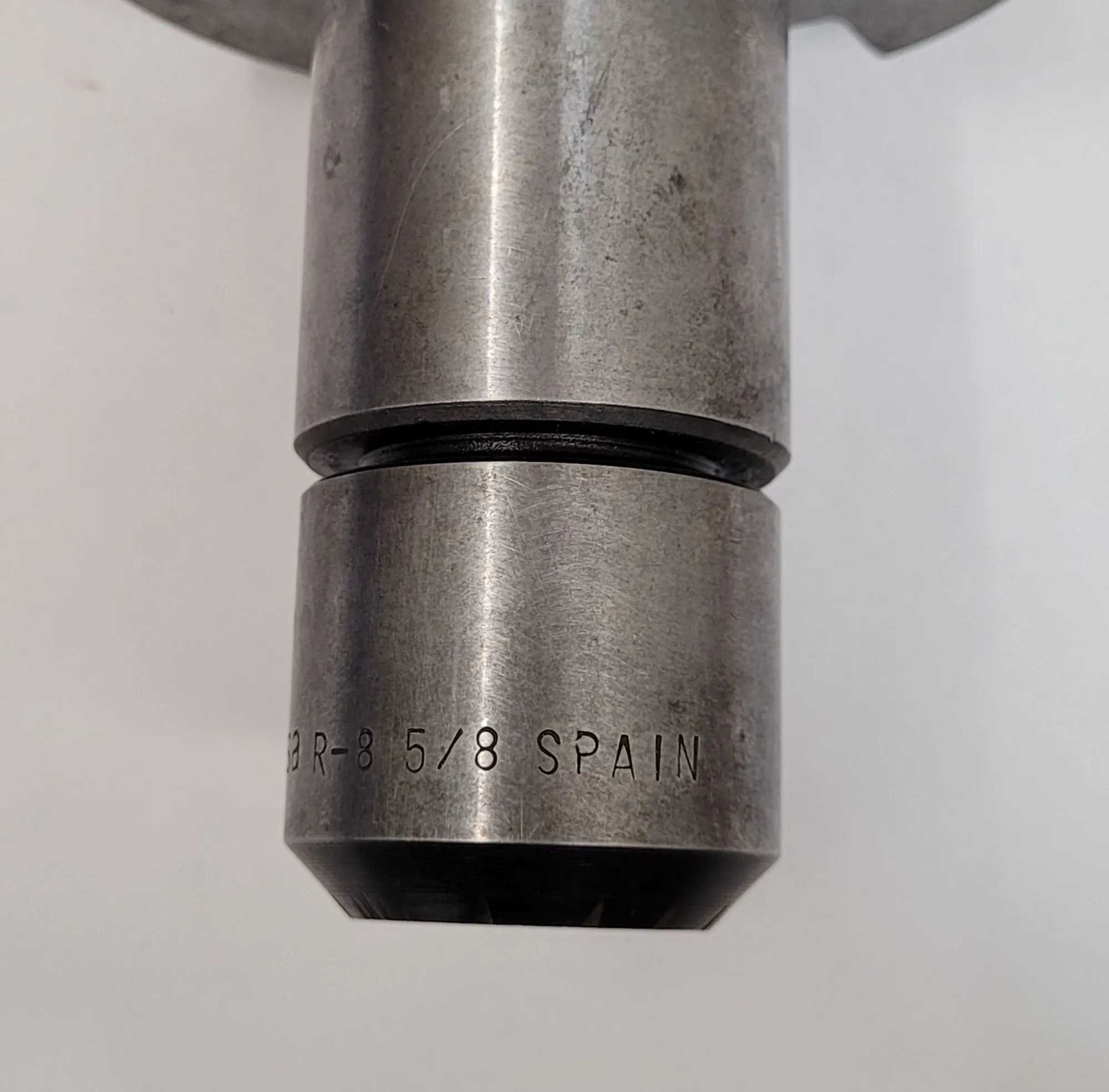 YUASA R-8 END MILL HOLDER, NMTB50 SHANK, R8 CONNECTION, 5/8 INCH SIZE, 9-1/4" LENGTH - MACHINING TOOLING & PARTS