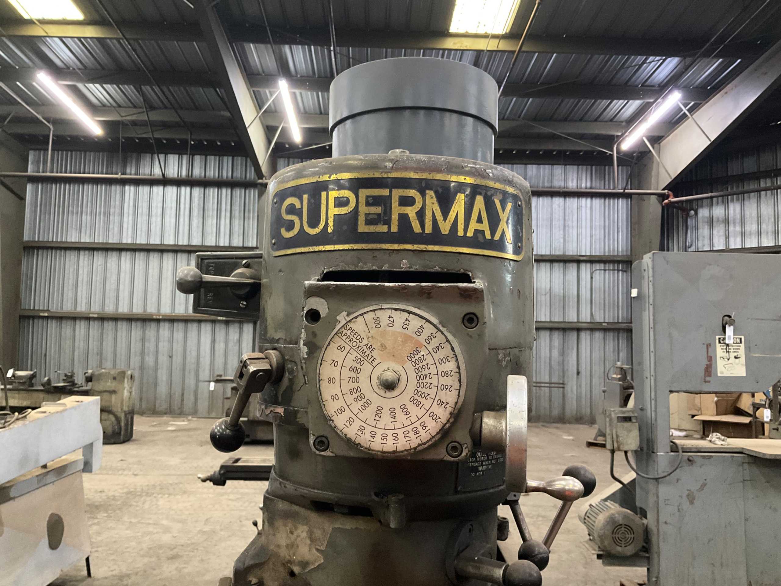 1981 SUPERMAX VERTICAL BORING MILL - VERTICAL BORING MILL