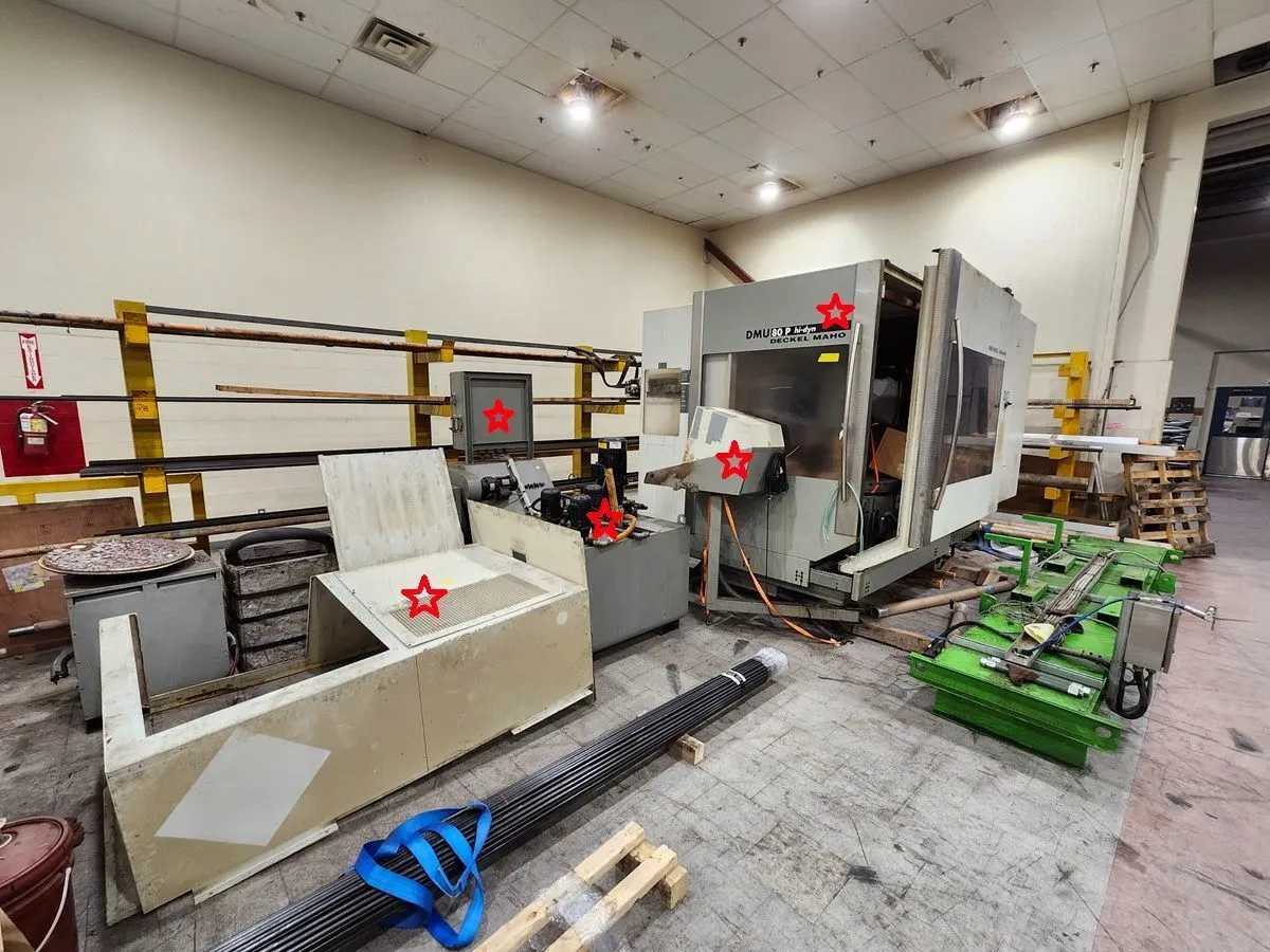 2000 DECKEL MAHO DMU 80 HI-DYN 5-AXIS VMC, 800X700X600MM, 12K RPM, HEIDENHAIN, 30ATC, COOLANT - VERTICAL MACHINING CENTERS