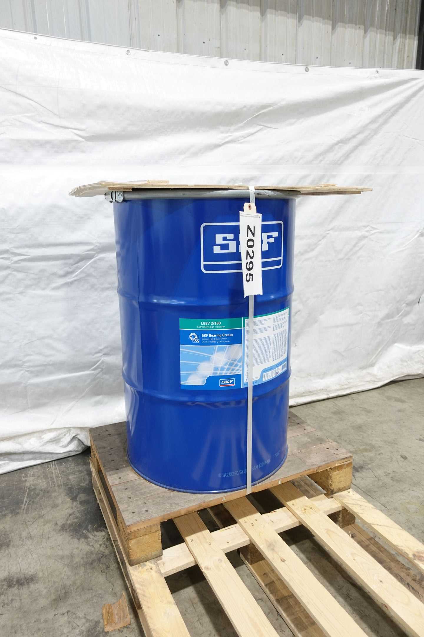 SEALED 55 GALLON DRUM OF SKF LGEV 2/180 EXTREMLY HIGH VISCOSITY BEARING GREASE - MISCELLANEOUS