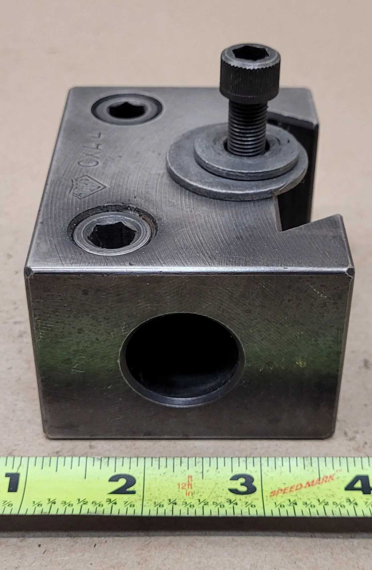 ALORIS CXA 4 BORING BAR HOLDER, 13-18" SWING, 1" OR 3/4" BAR CAPACITY, 1.0000" CENTER HEIGHT - MACHINE TOOLING