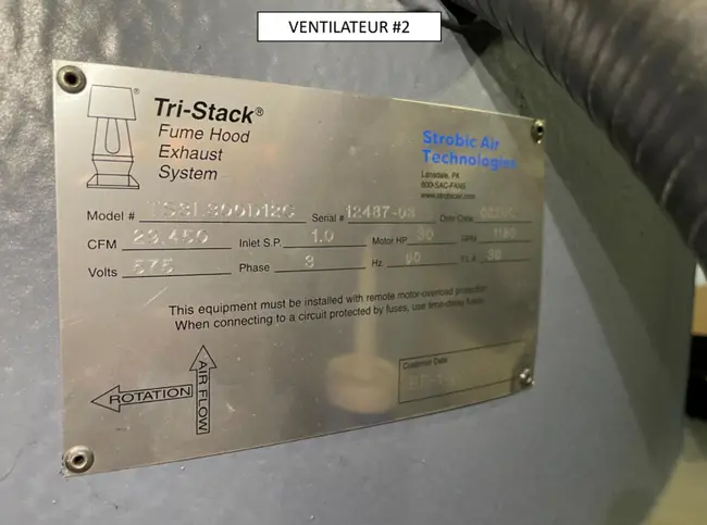 QTY: 2 STROBIC AIR TS3L300D12 30,000 CFM 30HP EXHAUST FANS - undefined
