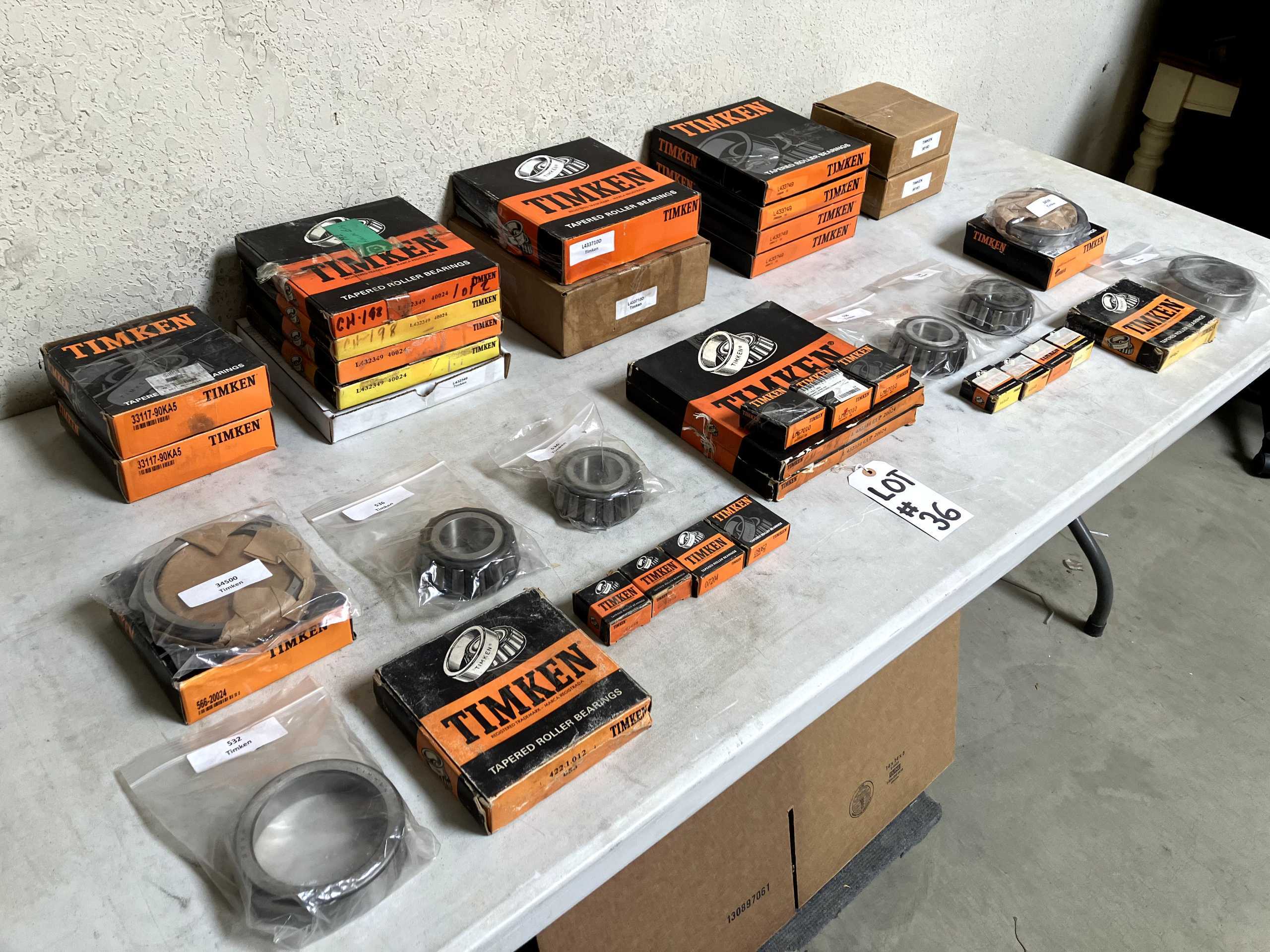 QTY 40: ASSORTED TIMKEN BEARINGS - BEARINGS
