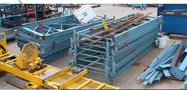 STANLEY VIDMAR 2K STAK SYSTEM 14-BAY PALLET STACKING/RETRIEVAL, 2000LB CAPACITY - PALLET RACKING