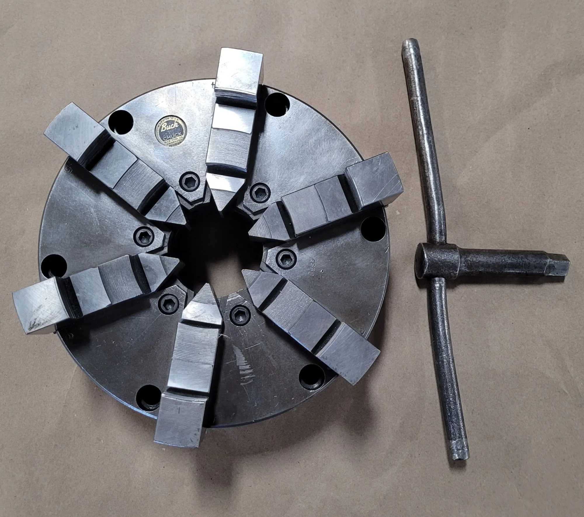 BUCK 4862 8" 6-JAW CHUCK - D1-6 MOUNT FOR PRECISION WORKHOLDING - MACHINING TOOLING & PARTS