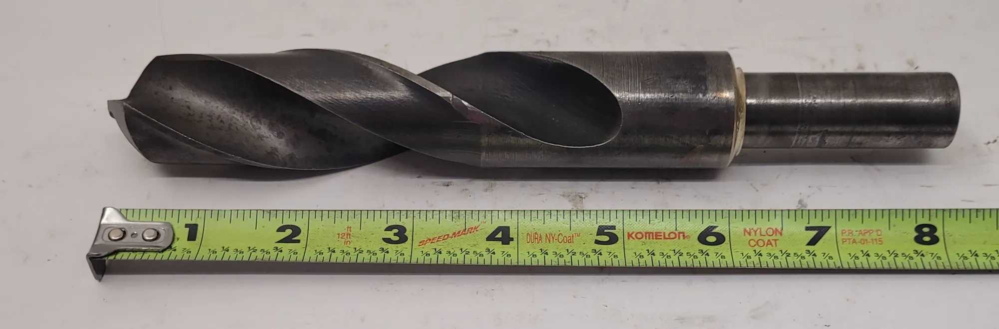 QUALTECH SPIRAL DRILL BIT, OAL 8.75”, 1.25” DRILL BIT DIAMETER, .75” SHANK DIAMETER - MACHINE TOOLING