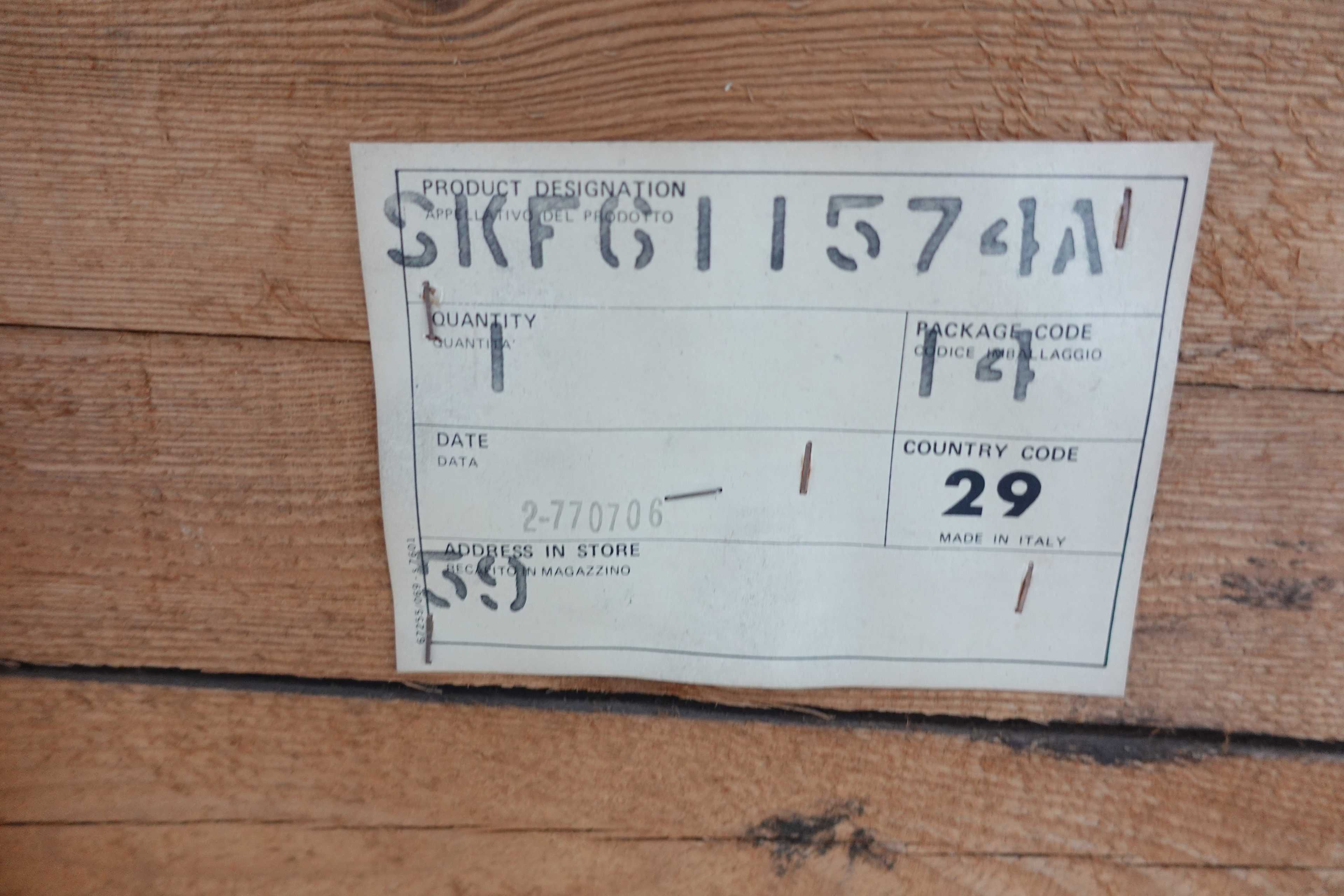 LOT OF 2 SKF 611574A ROLLER BEARINGS - ROLLER BEARING