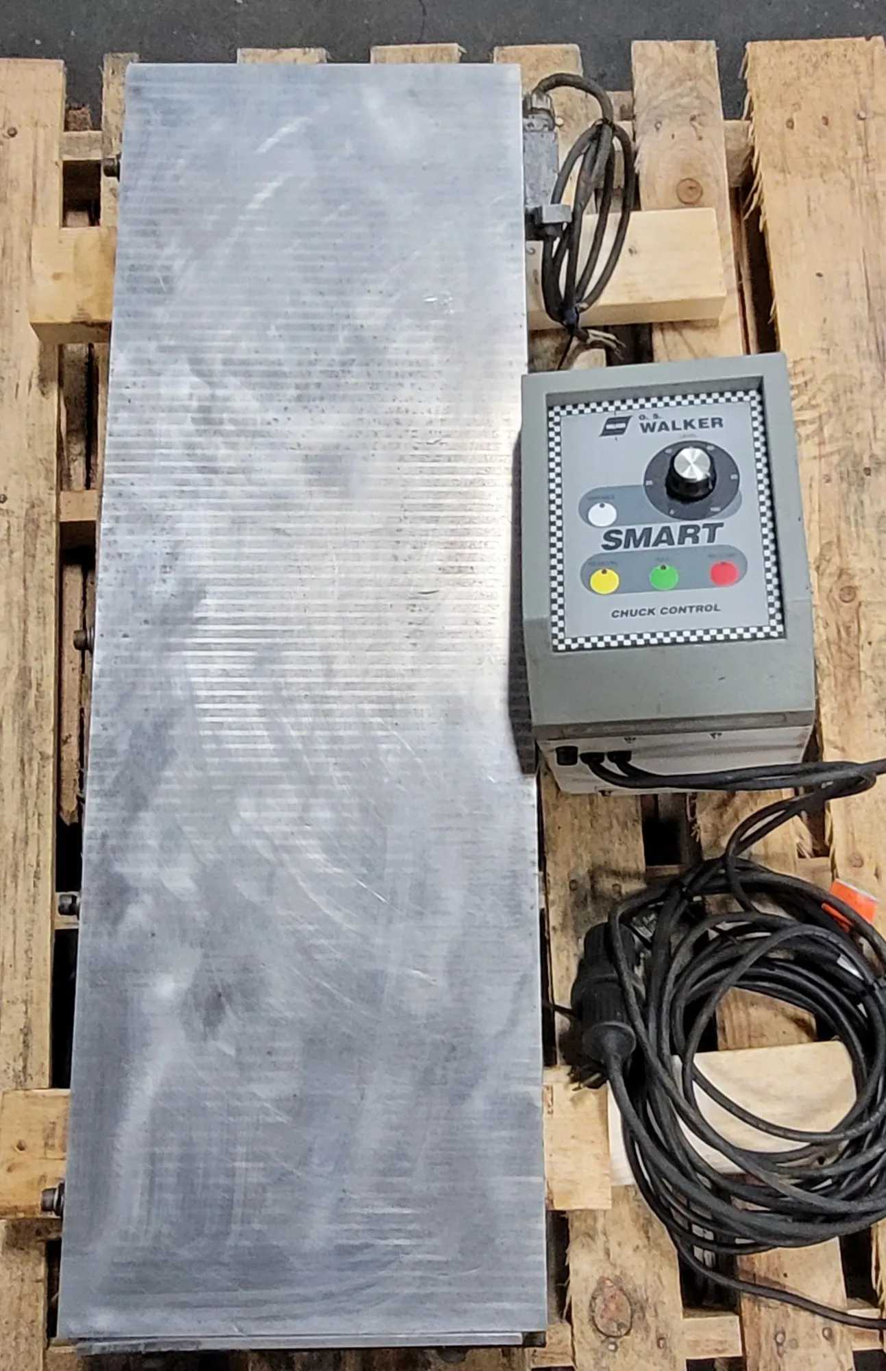 MAGNETOOL 12X36 ELECTRO-MAGNETIC CHUCK W/ OS WALKER SMART-5B CONTROL - MACHINING TOOLING & PARTS