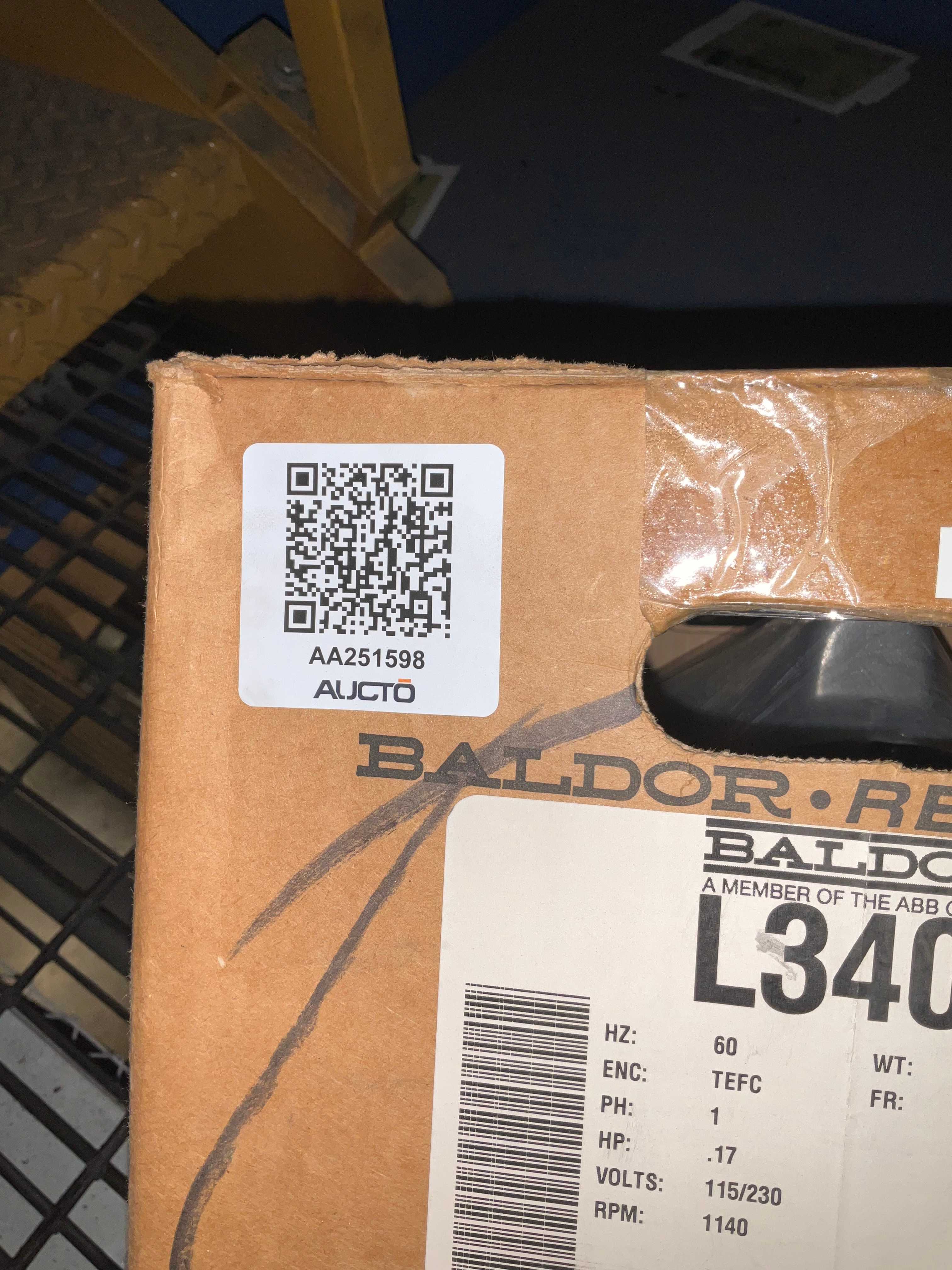 BALDOR RELIANCE L3401 AC MOTOR - AC MOTOR