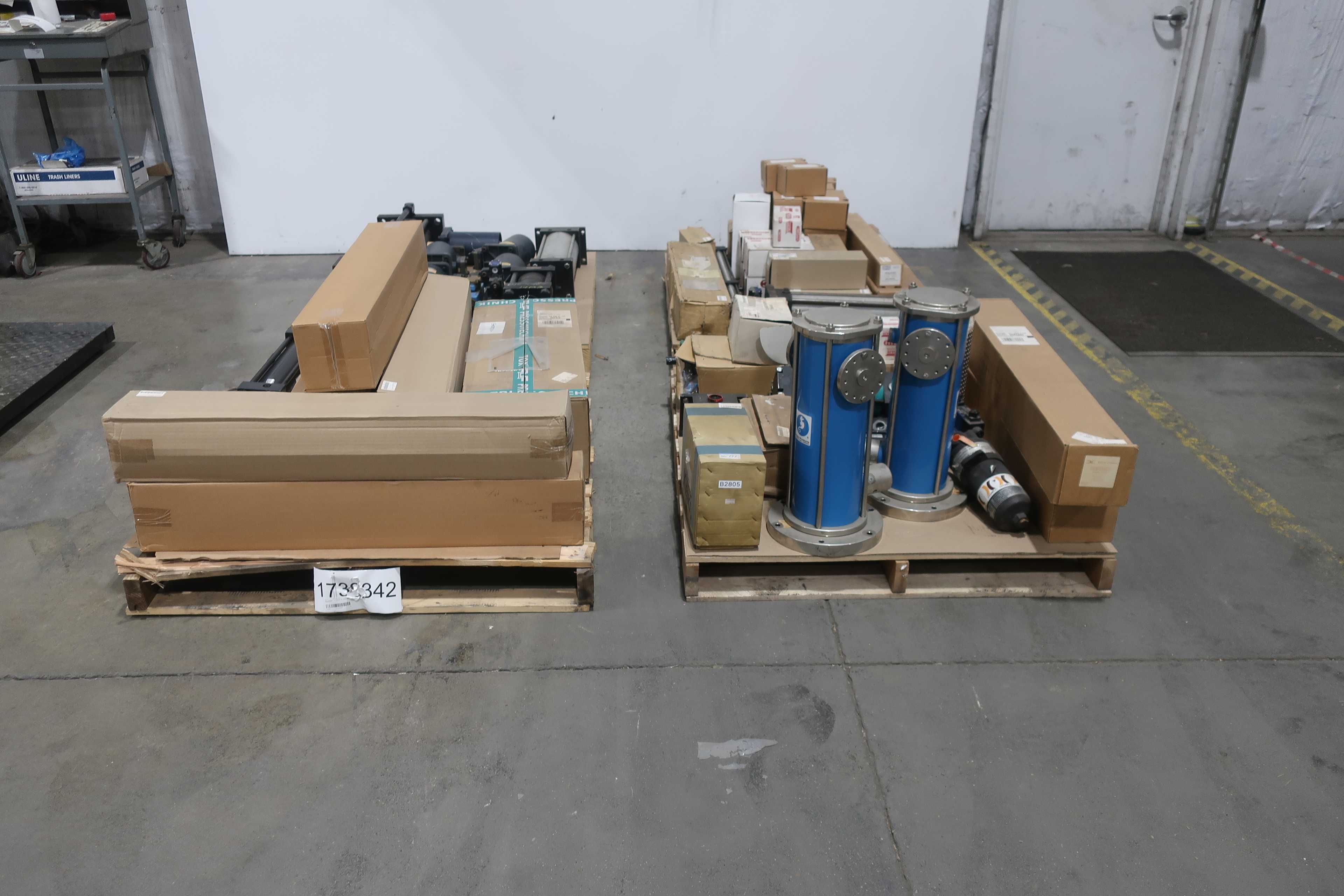 SKU 1739342 - 4 PALLETS OF ASSORTED HYDRAULICS - HYDRAULIC PARTS