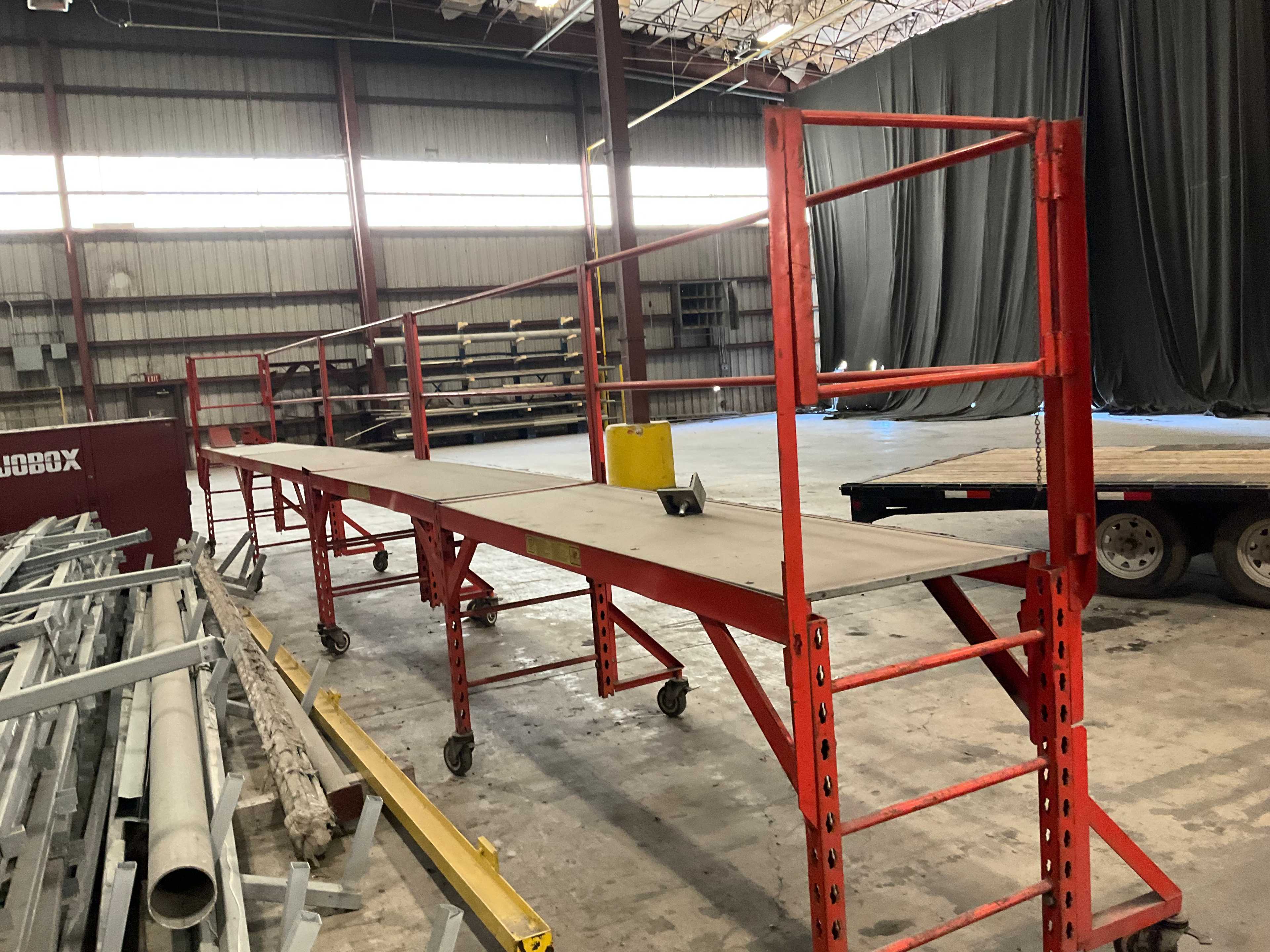 QTY 5- GENERAL STEEL PRODUCTS GENTEX MOBILE PLATFORM - PLATFORMS