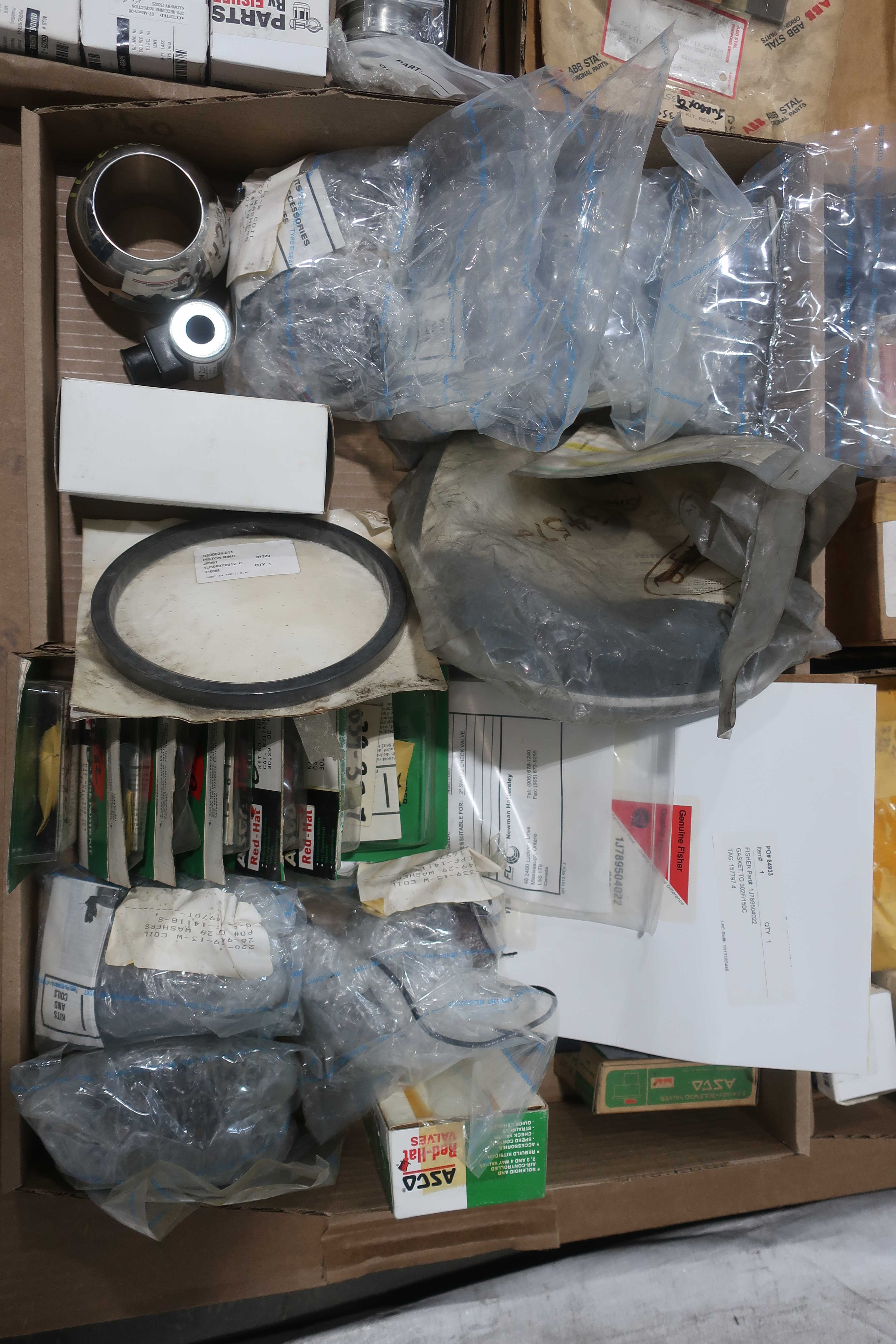 2 PALLETS OF ASSORTED VALVE PARTS AND ACCESSORIES - VALVE PARTS & ACCESSORIES