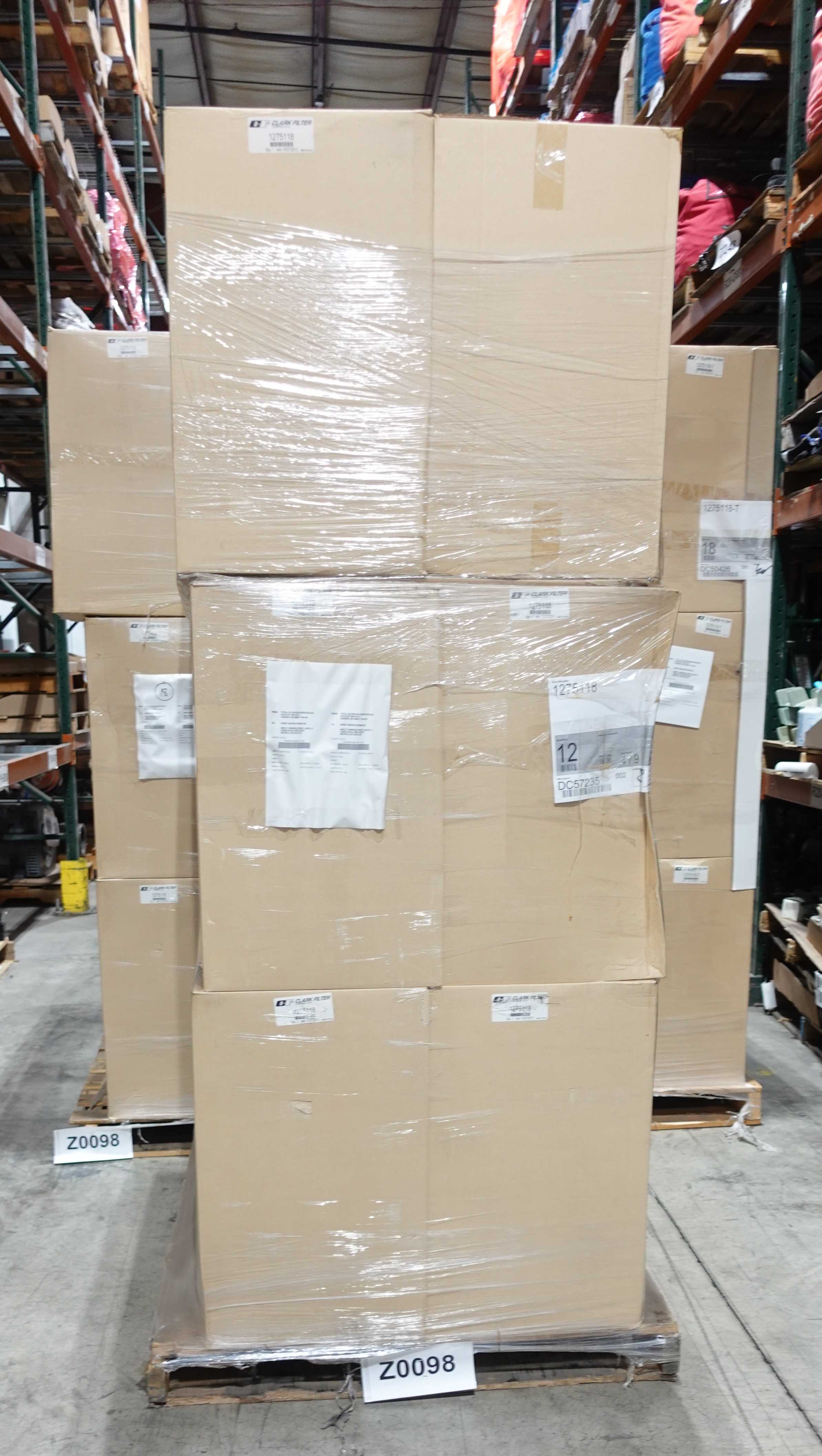 3 PALLETS OF CLARK FILTER 1275118 AND 1275118-T DUST COLLECTOR FILTERS - AIR FILTER ELEMENTS