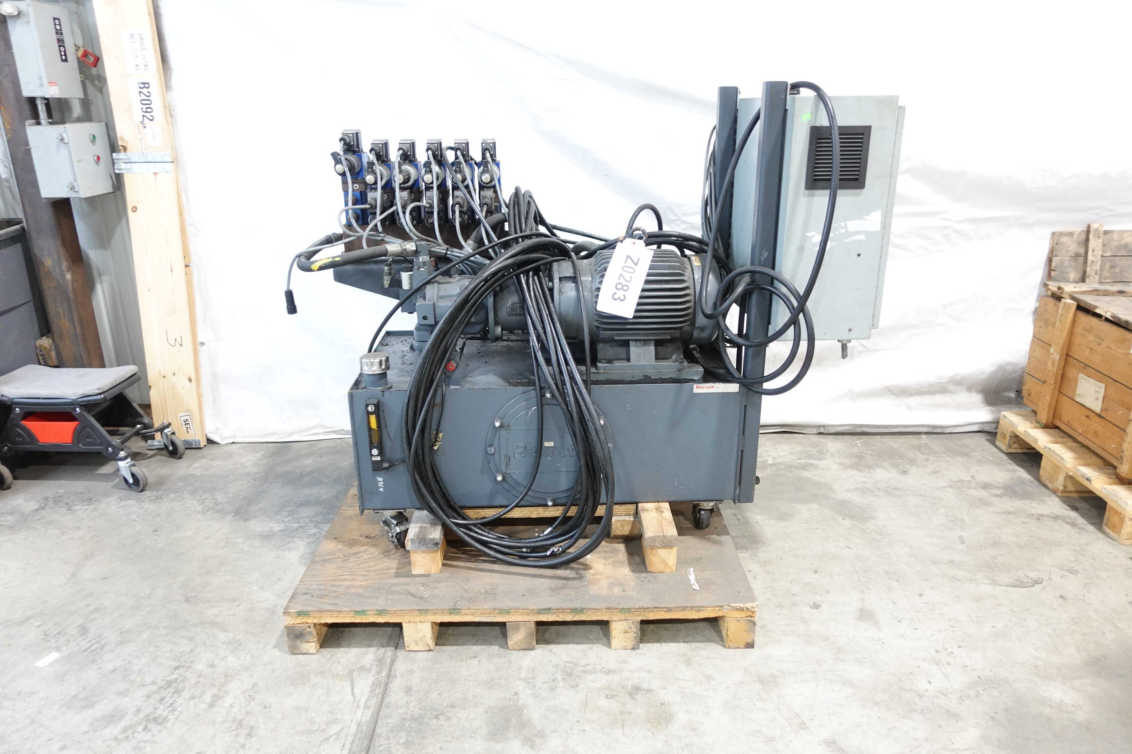 REXROTH HYDRAULIC SYSTEM WITH MILACRON CONTROLLER - HYDRAULIC POWER UNIT