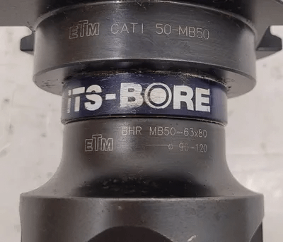 ISCAR ETM BHR MB50-63X80 ITS BORE ROUGH BORING HEAD W/ CAT 50 HOLDER - MACHINE TOOLING
