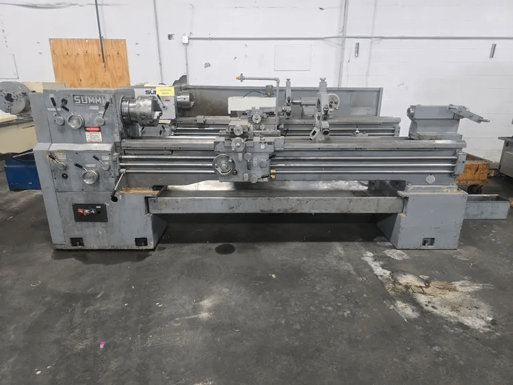 SUMMIT 20-4 X 80 GAP BED LATHE, 20-1/4" SWING, 80" CENTERS, 10HP, 11.5-1400RPM, 4-1/8" HOLE - MANUAL LATHES
