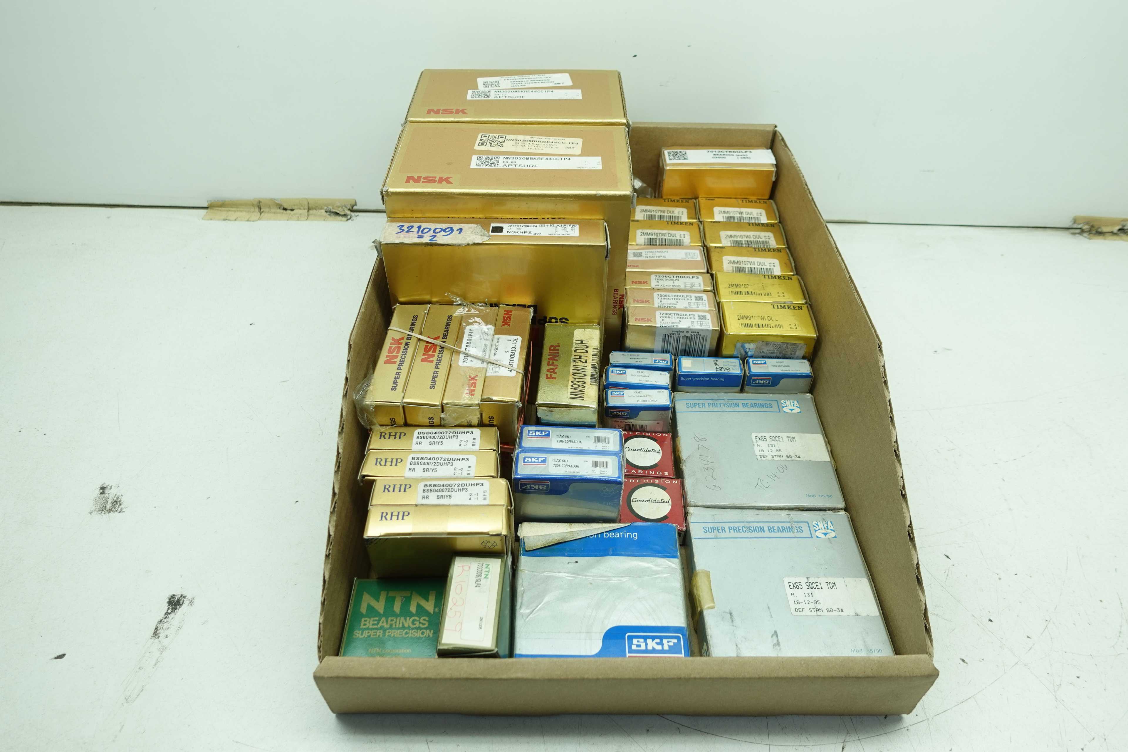 SKU 1710862 - TOTE OF ASSORTED PRECISION BEARINGS