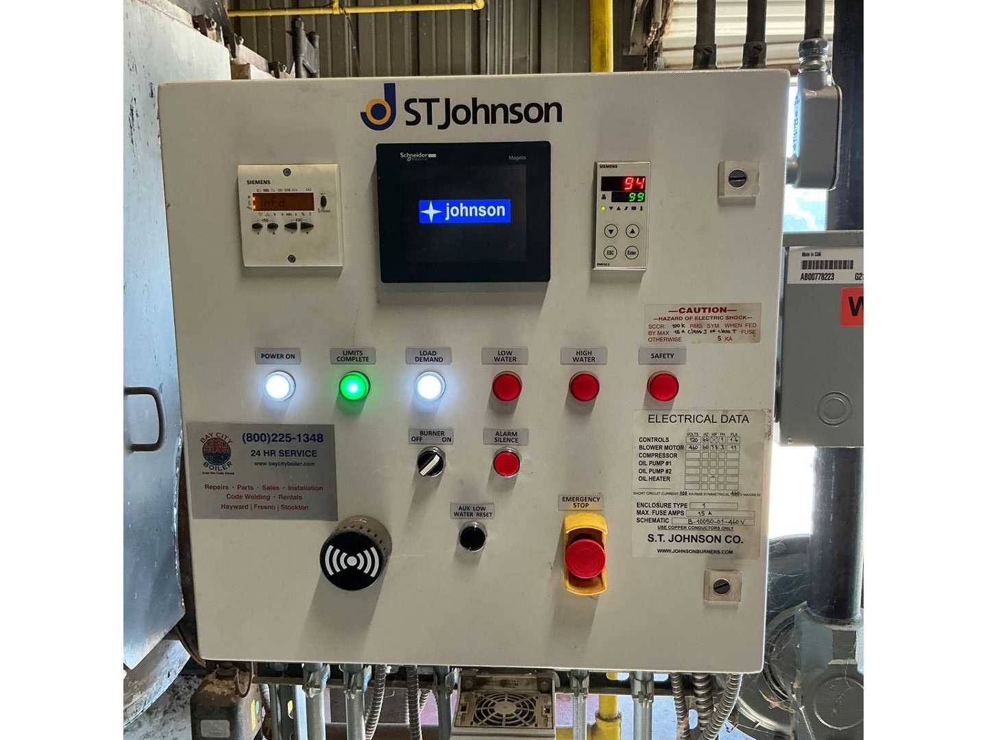 JOHNSTON JB165 PACKAGE BOILER - PACKAGE BOILERS