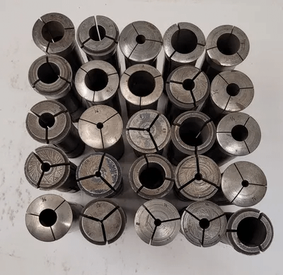 6H COLLETS SET OF 25 (HENDY/HARDINGE) - SIZE RANGE 1/16 TO 1-1/16 - MACHINE TOOLING