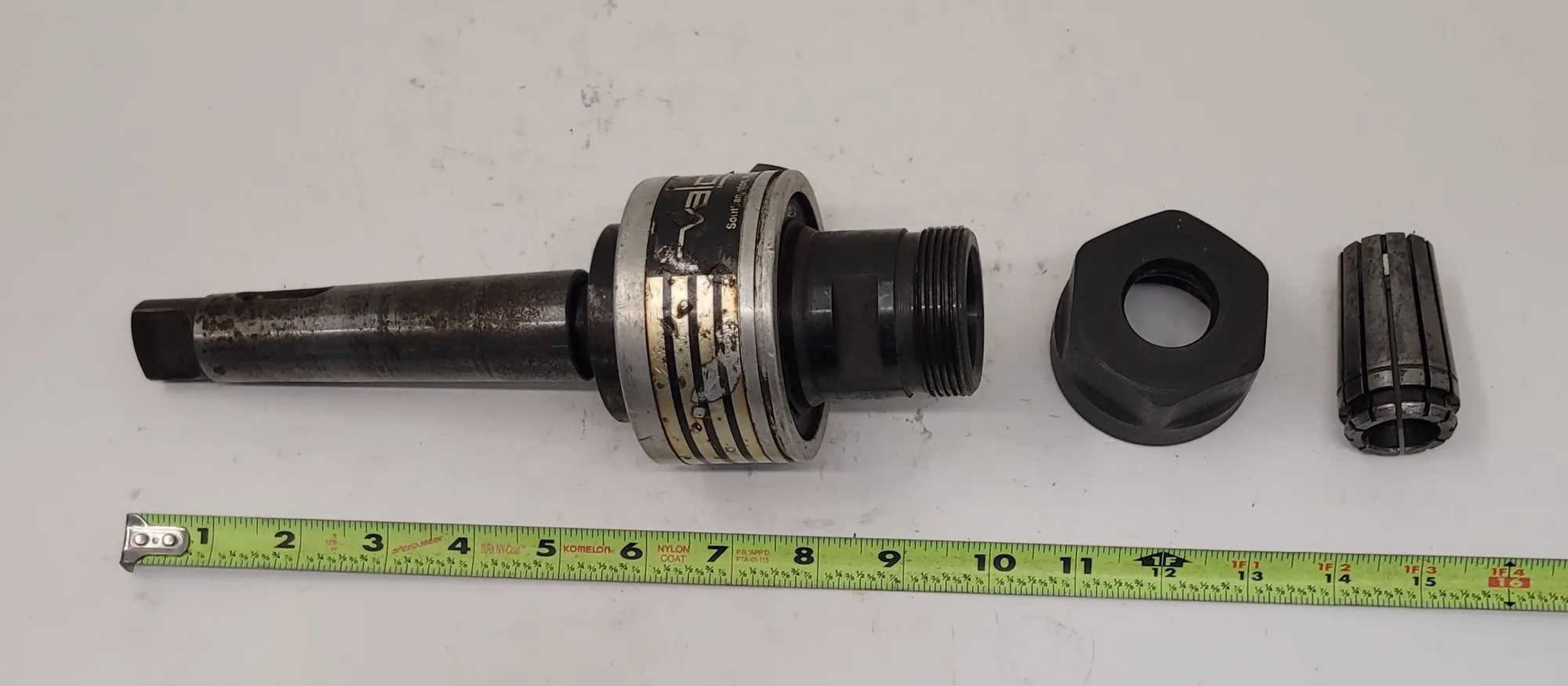 VALCO INDUSTRIAL AUTOCOOL TOOL CHUCK W/ MT4 SLEEVE (OAL 11”, BODY DIA 3.25”, BORE DIA 1”) - MACHINE TOOLING
