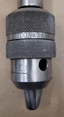 ETTCO NO 3-AB KEYLESS DRILL CHUCK, 17/32" CAPACITY, #4 MT SHANK - MACHINE TOOLING