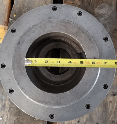 CUSHMAN 12" 3-JAW LATHE CHUCK, 3" CENTER HOLE ID, L2 MOUNT - MACHINE TOOLING