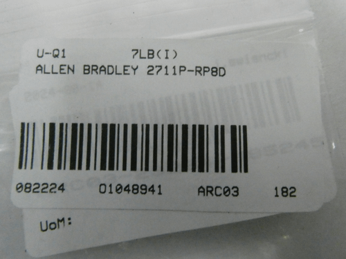 SKU 1048941 - ALLEN BRADLEY 2711P-T12C4D8 PANELVIEW PLUS 1250 COLOR TOUCH DISPLAY MODULE SER A - DISPLAYS
