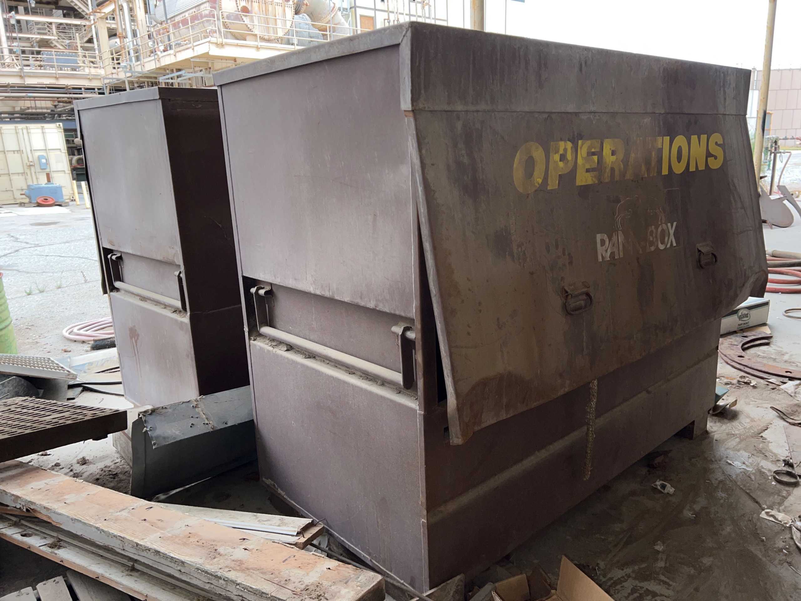 QTY 2: RAM-BOX JOBSITE TOOL BOXES - JOBSITE TOOL BOX