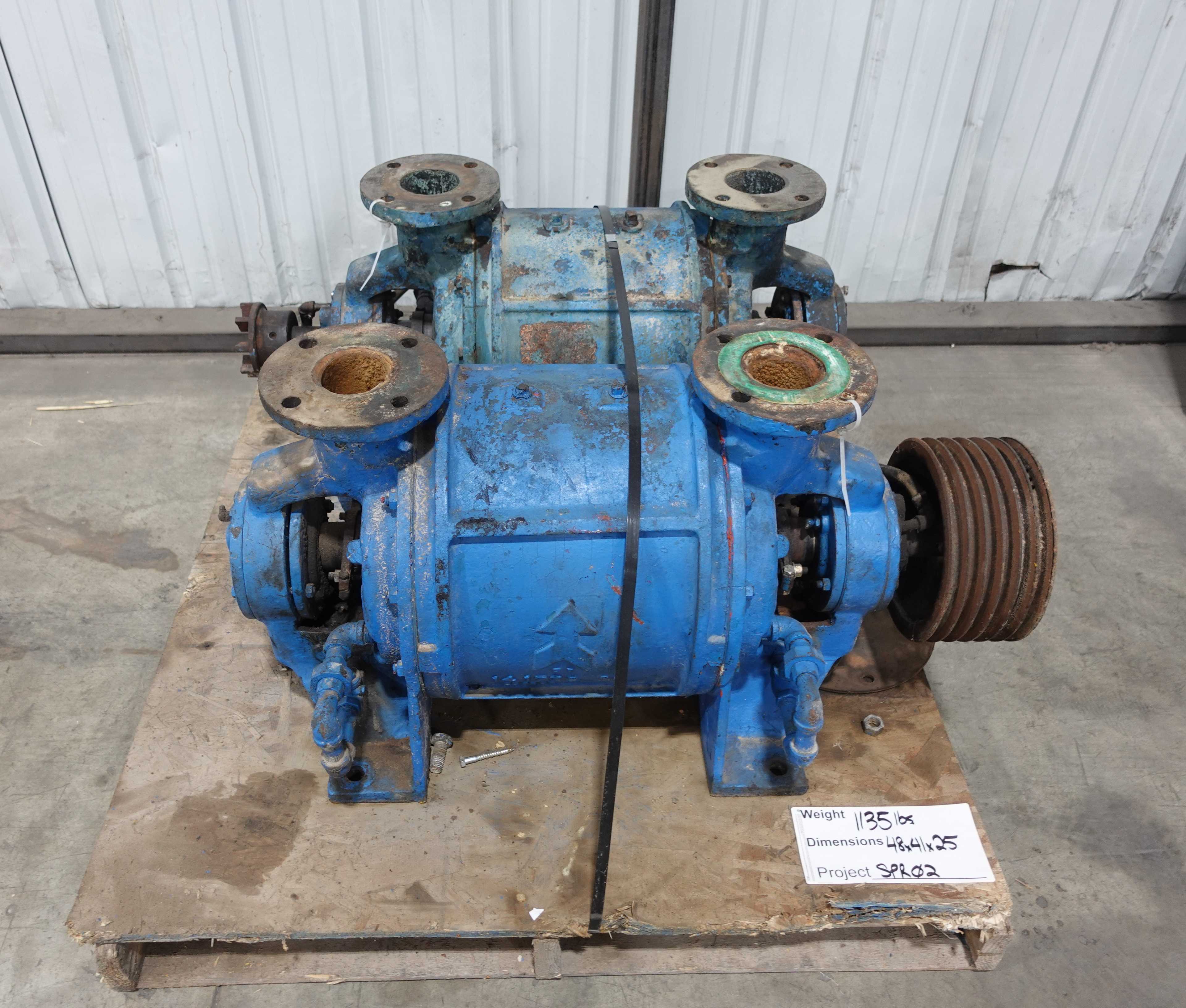 SKU 1760412 - LOT OF 2 NASH ROTARY LOBE PUMPS - ROTARY LOBE PUMP