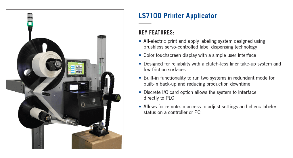 2019 - FoxJet - LS7100 - High Speed Label Applicator