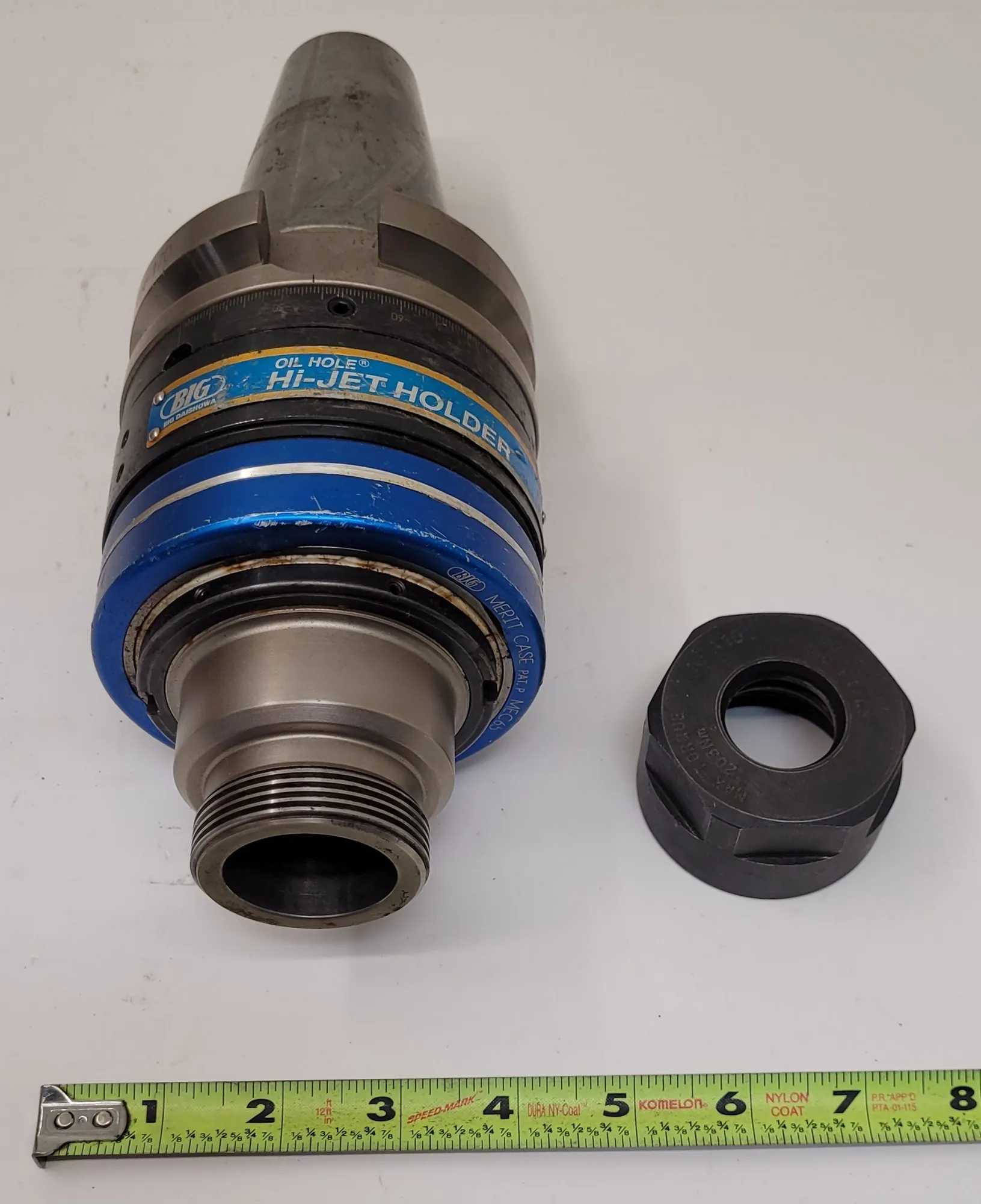 BIG DAISHOWA BT50-OHC1.000N-170 OIL HOLE HI-JET HOLDER CAT 50 6,000 RPM 1.00” NUT BORE - MACHINE TOOLING