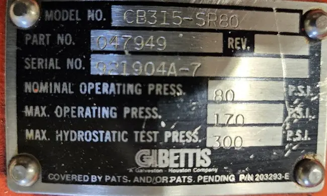 1992 BETTIS PNEUMATIC VALVE ACTUATOR - undefined