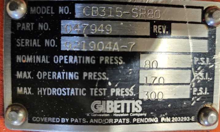 1992 BETTIS PNEUMATIC VALVE ACTUATOR - PNEUMATIC VALVE ACTUATOR