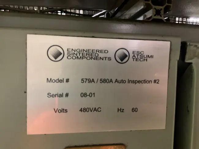 ESC 579A/580A INSPECTION MACHINE - undefined