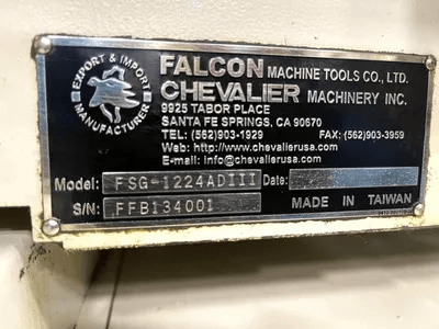 2014 CHEVALIER FSG-1224ADIII 3-AXIS FULLY AUTOMATIC CNC SURFACE GRINDER - SURFACE GRINDERS
