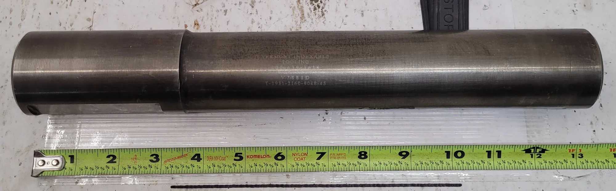 VERMONT INDEXABLE TOOLING 2" BORING BAR V7881D, 13.25" OVERALL LENGTH - MACHINE TOOLING