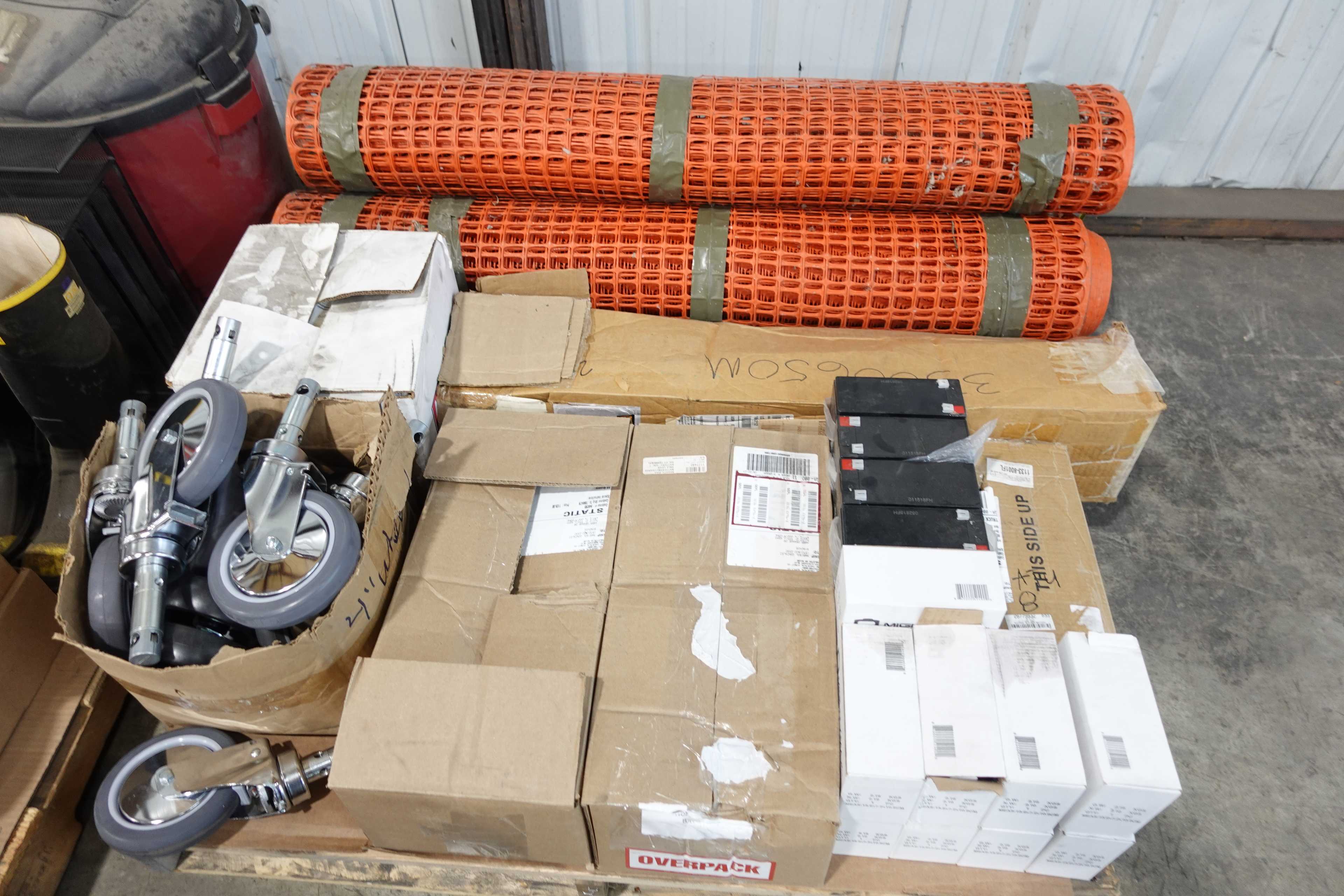 3 PALLETS OF ASSORTED SHOP SUPPLIES - TOOLS