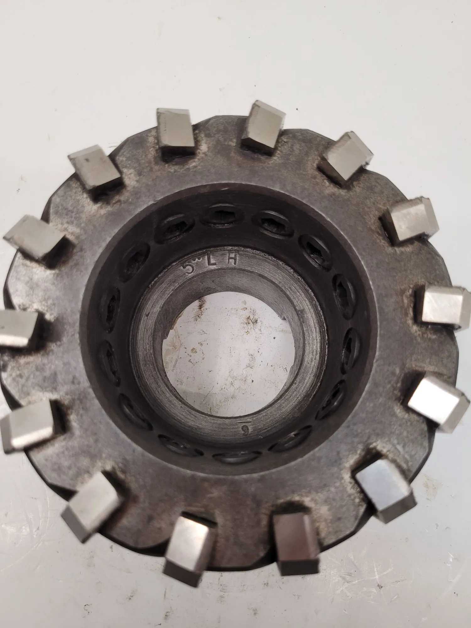 PRODUCTION TOOL FACE MILL, 5" DIA, 14 FLUTES, LEFT HAND - MACHINE TOOLING