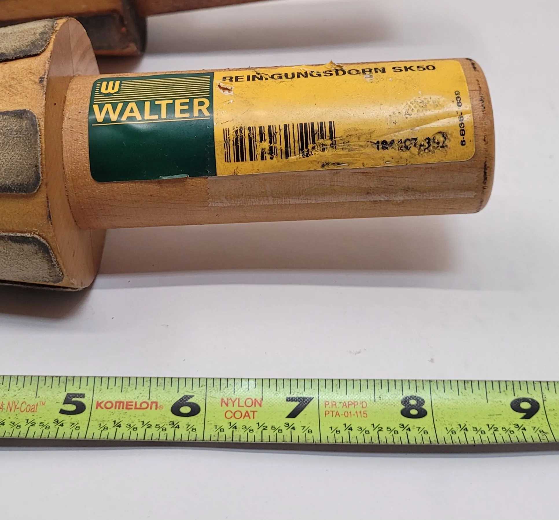 WALTER SK50 CLEANING MANDREL, SK50 TAPER, 8.5" LENGTH, 4" SHANK, 1.55" DIAMETER, SET OF 2 - MACHINING TOOLING & PARTS