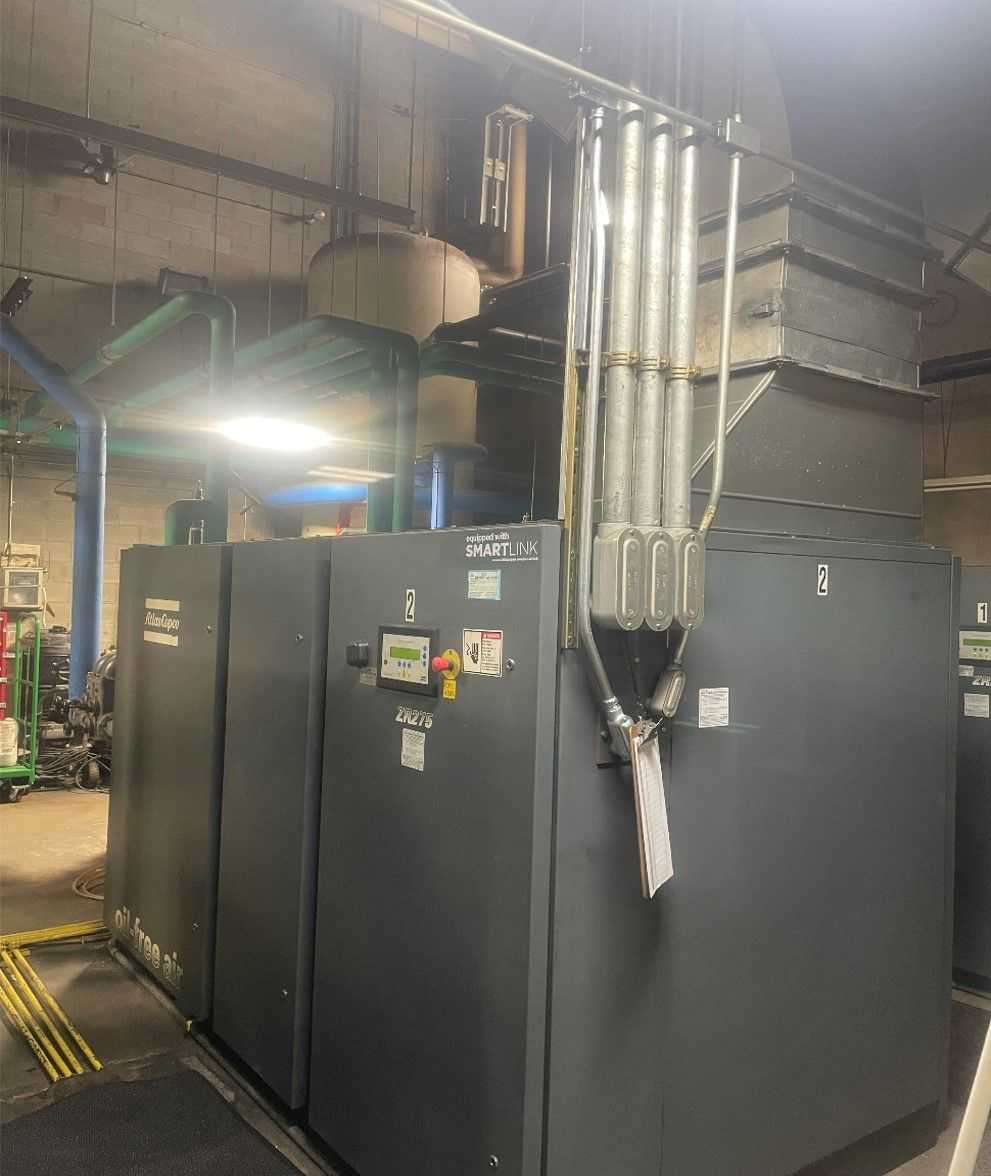 ATLAS COPCO ZR 275 STATIONARY AIR COMPRESSOR WITH DRYER - STATIONARY AIR COMPRESSOR